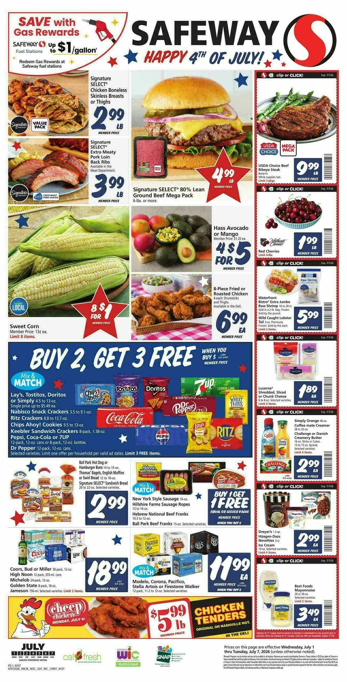 Safeway Weekly Ad from July 1