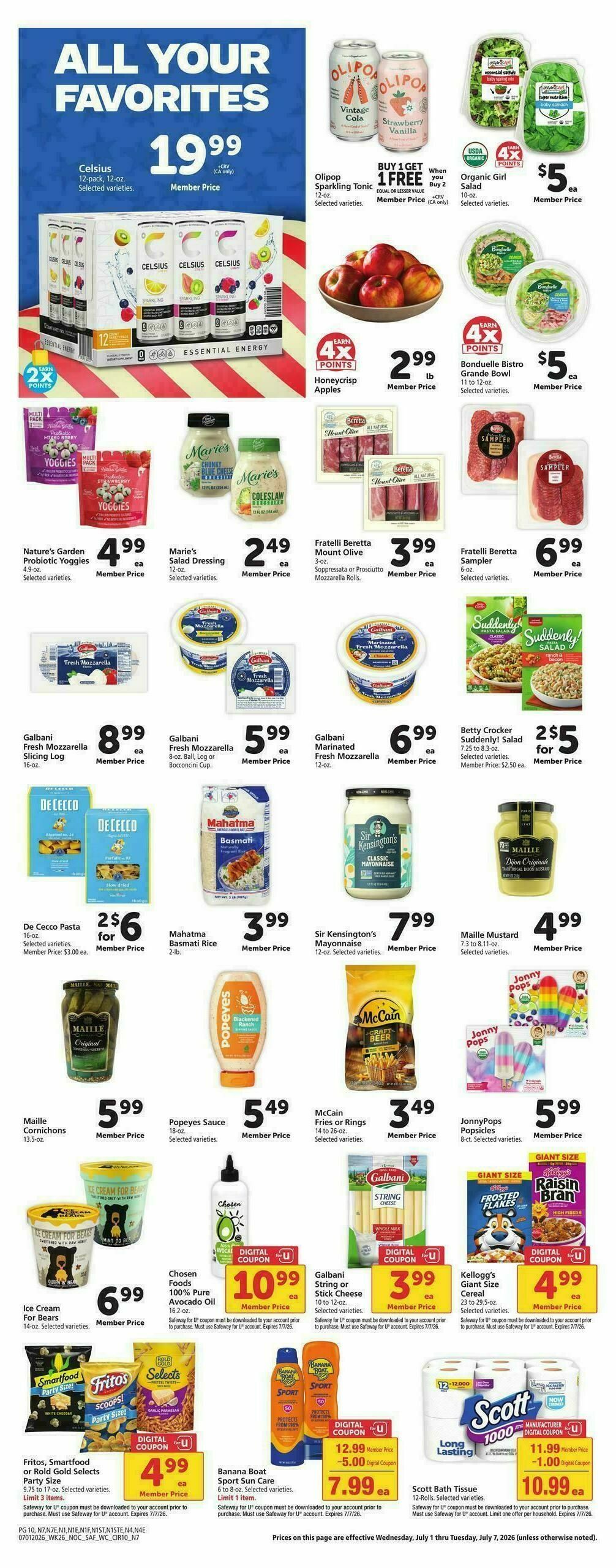 Safeway Weekly Ad from July 1