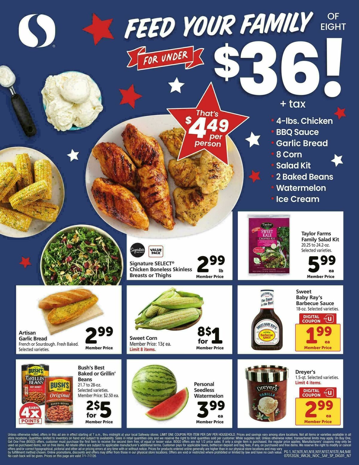 Safeway Specialty Publication Weekly Ad from July 1