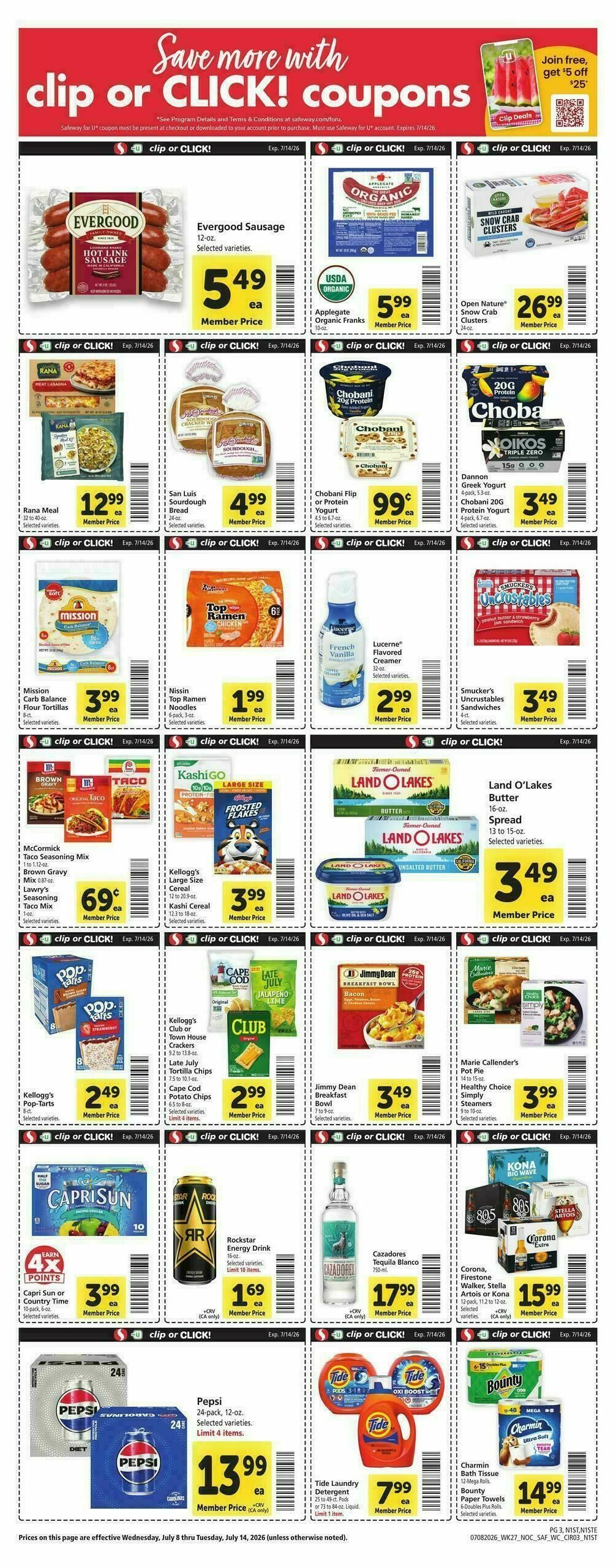 Safeway Weekly Ad from July 8