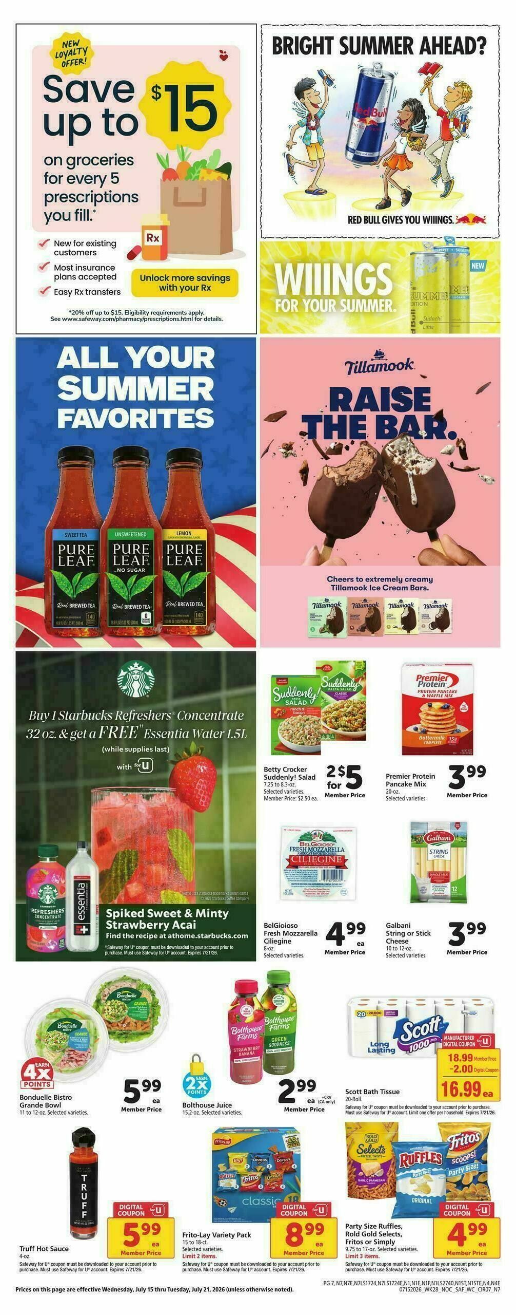 Safeway Weekly Ad from July 15