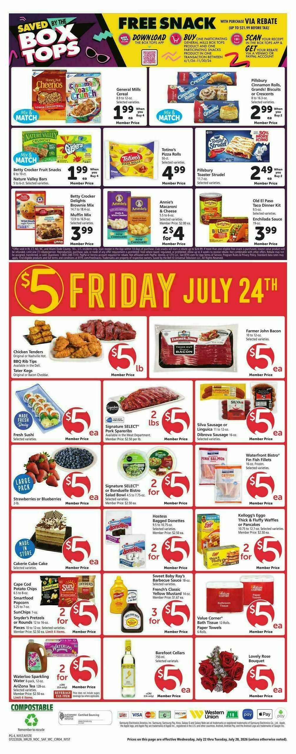 Safeway Weekly Ad from July 22