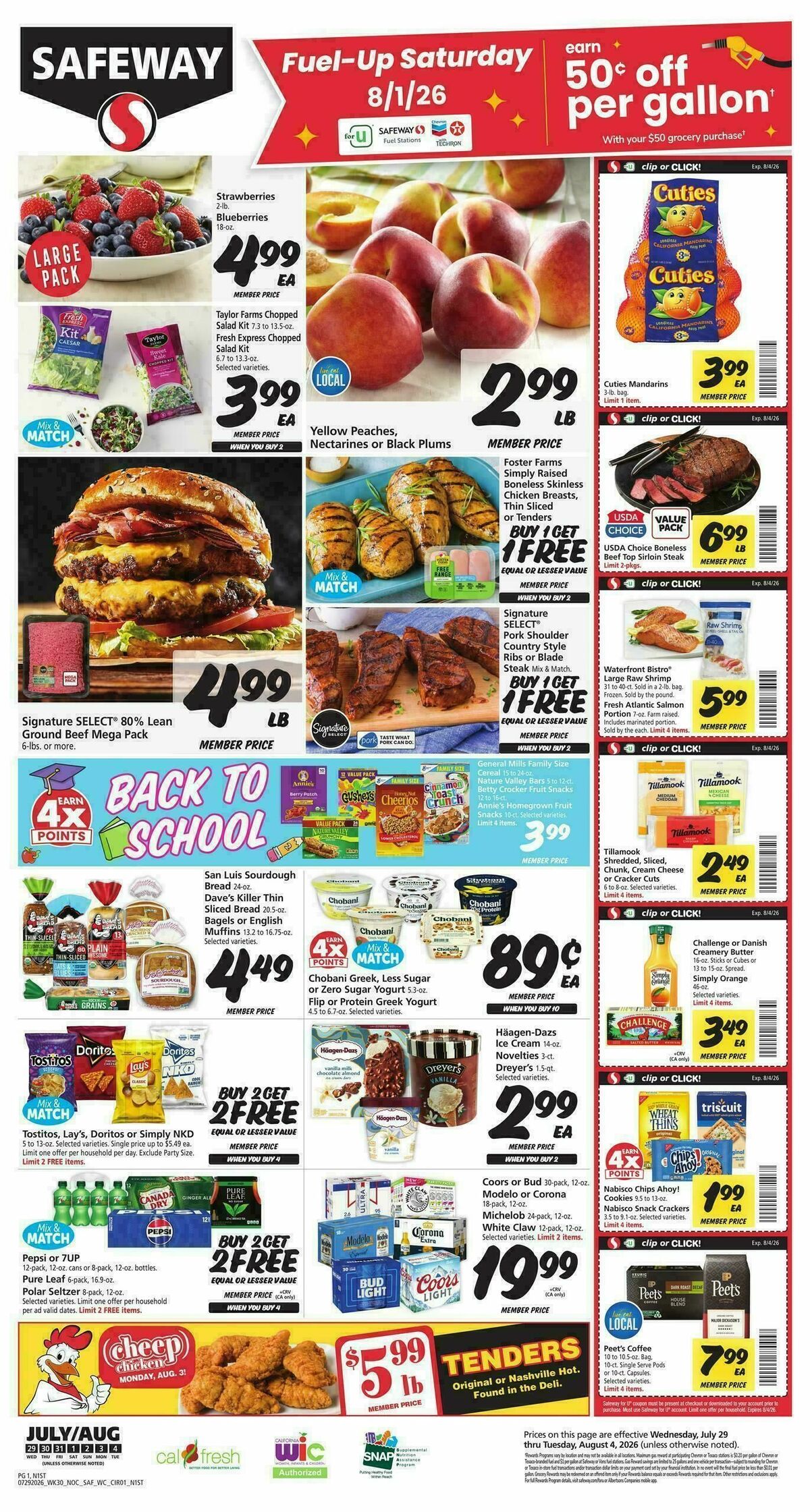 Safeway Weekly Ad from July 29