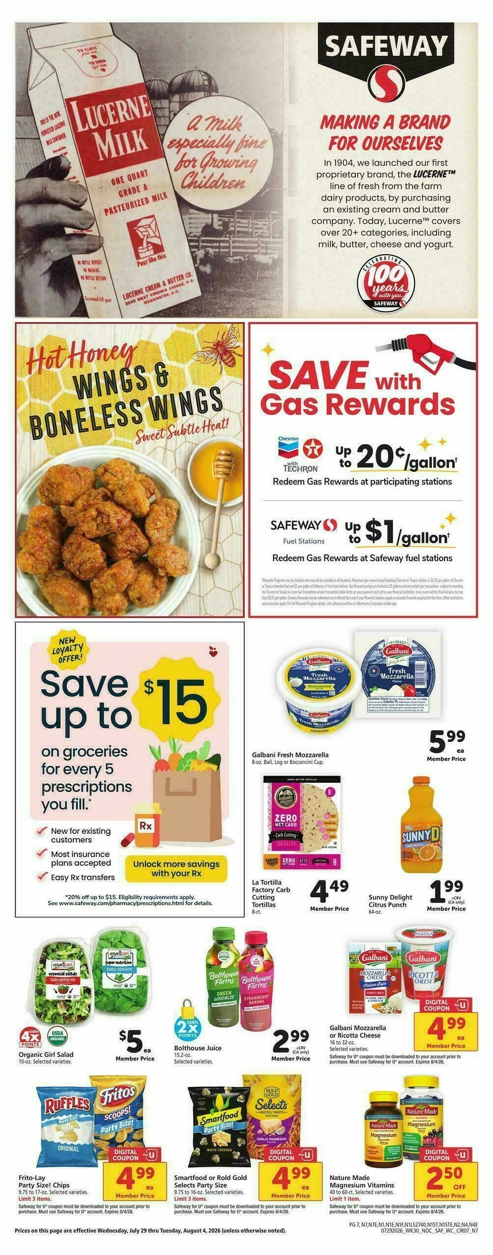 Safeway Weekly Ad from July 29