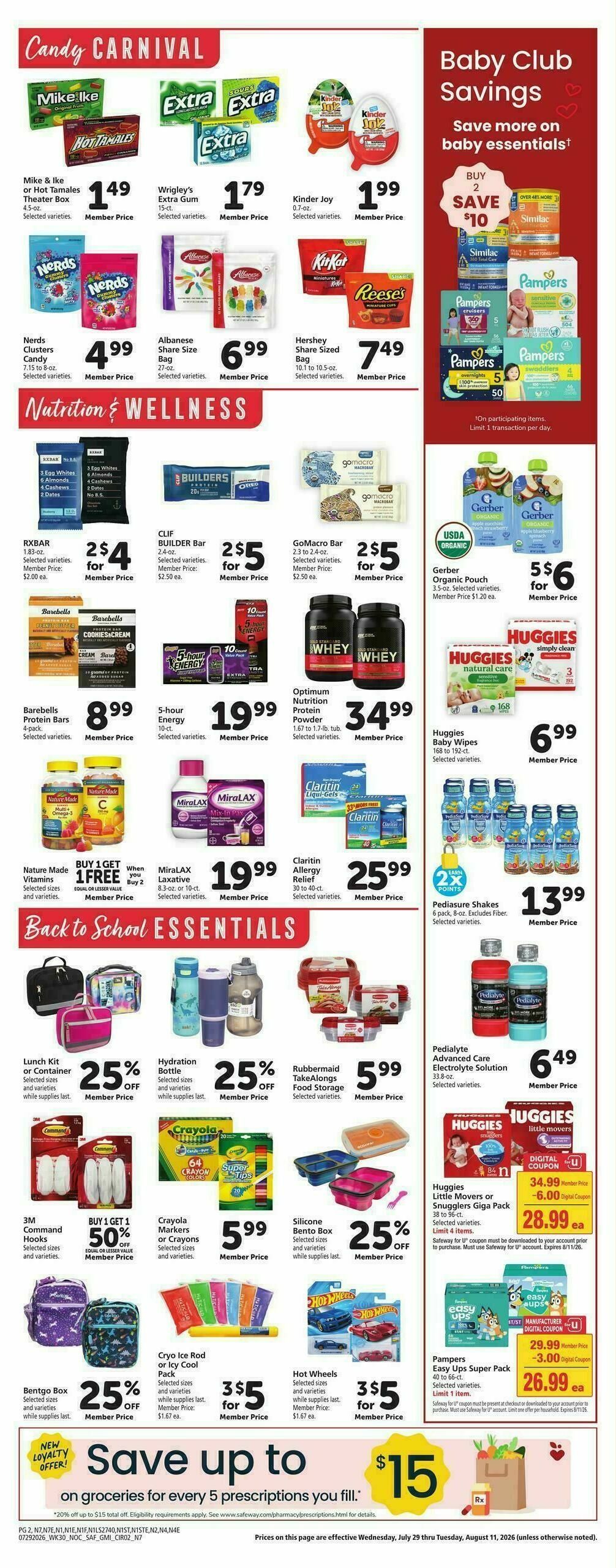 Safeway Weekly Ad from July 29