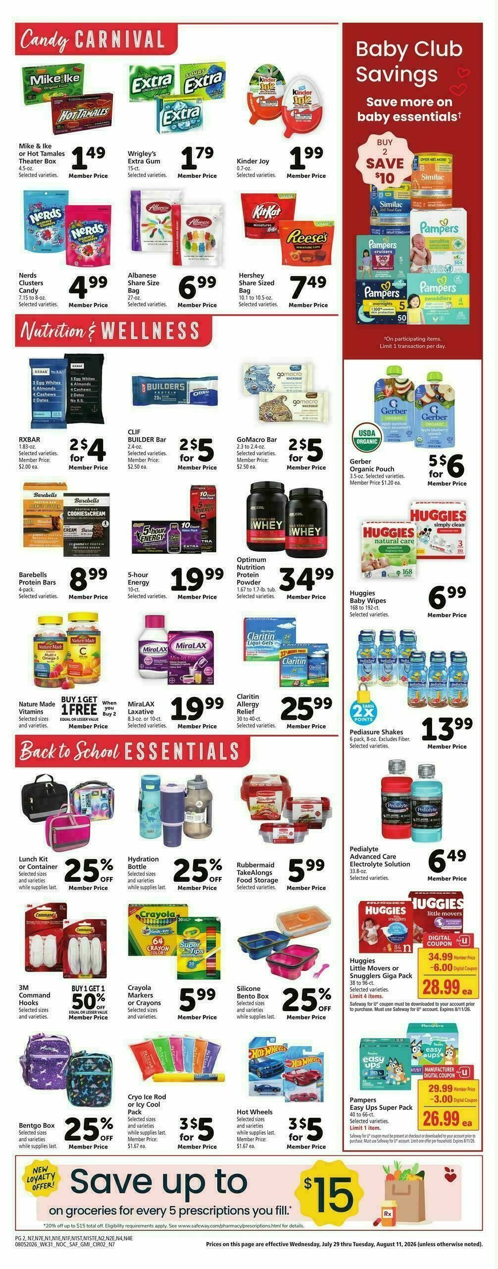 Safeway Weekly Ad from August 5