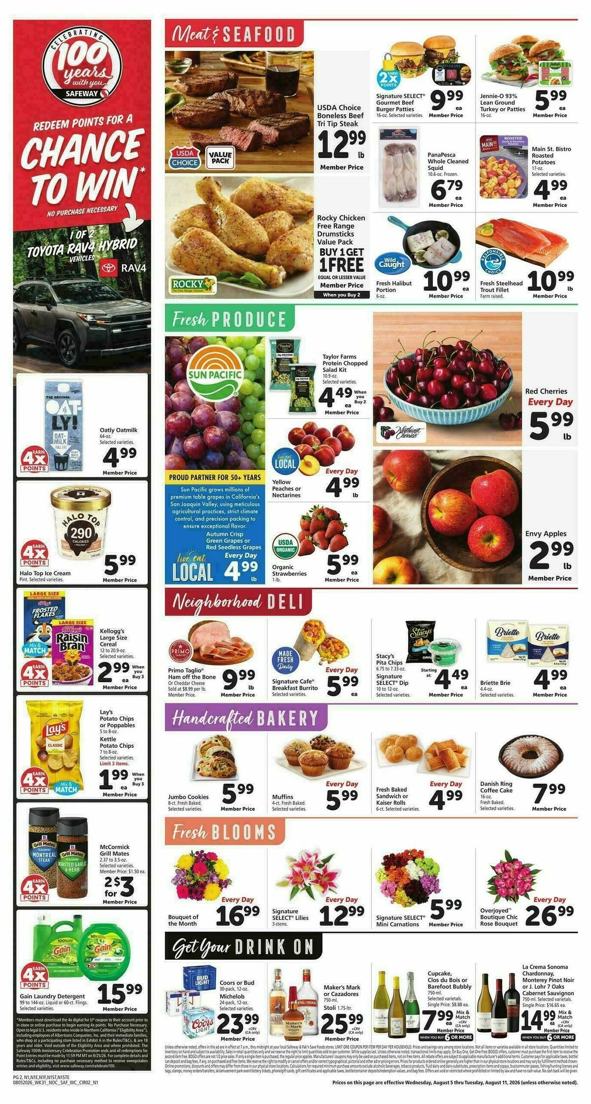 Safeway Weekly Ad from August 5