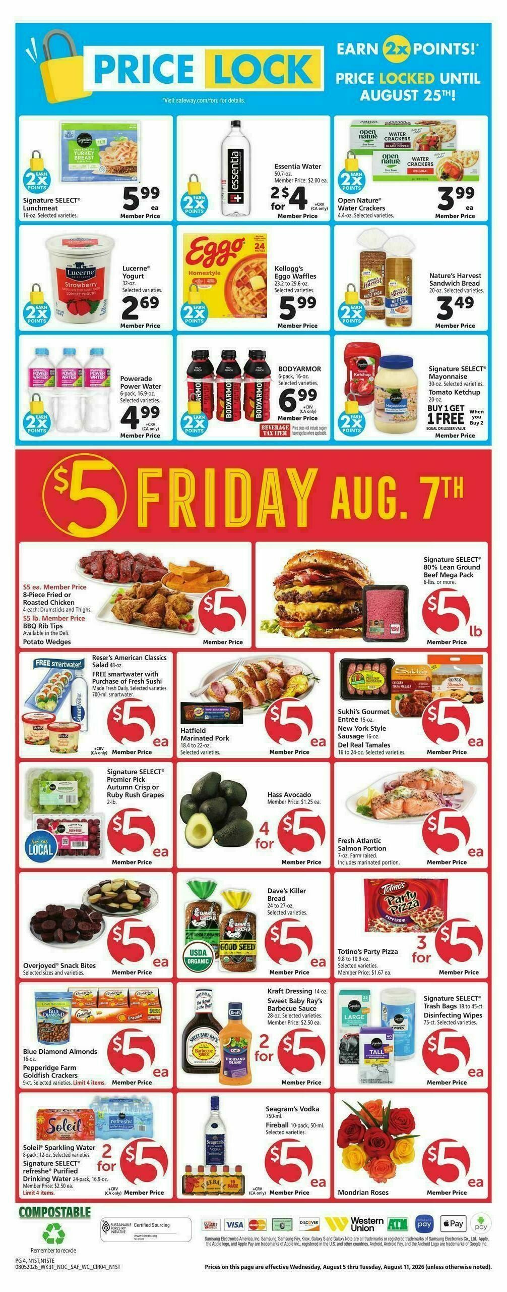 Safeway Weekly Ad from August 5