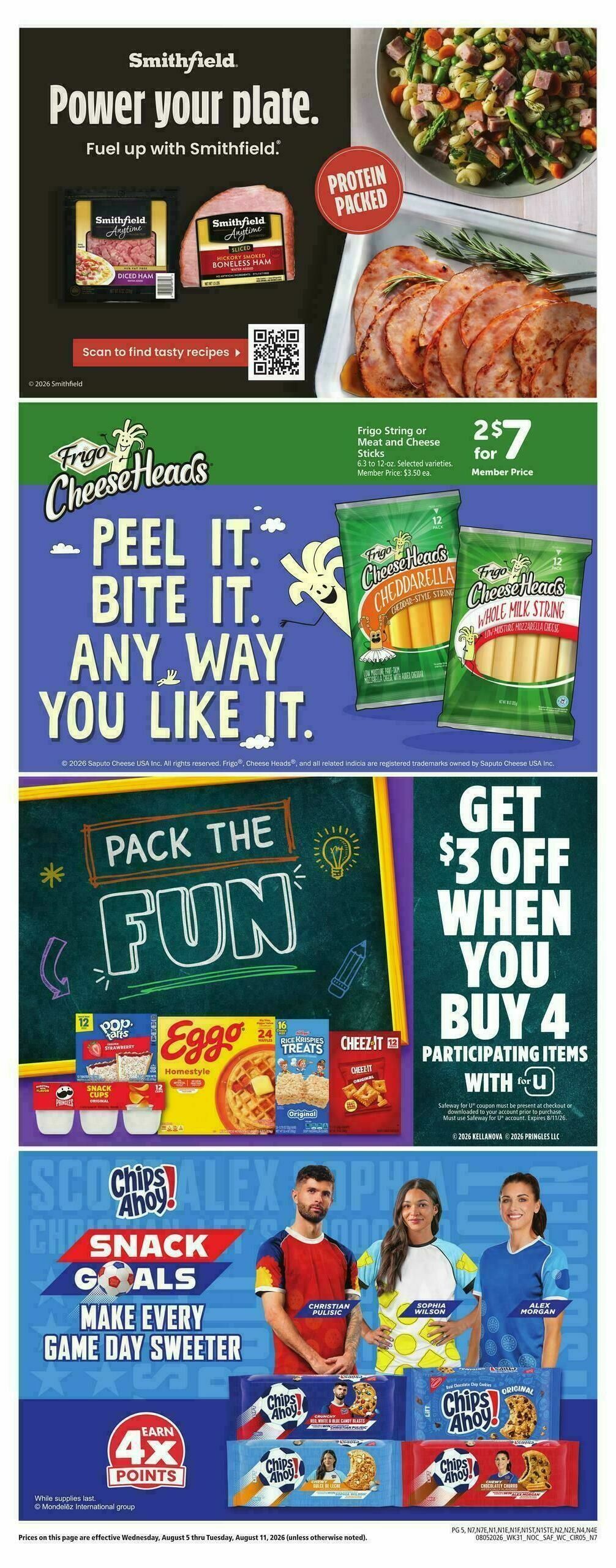 Safeway Weekly Ad from August 5
