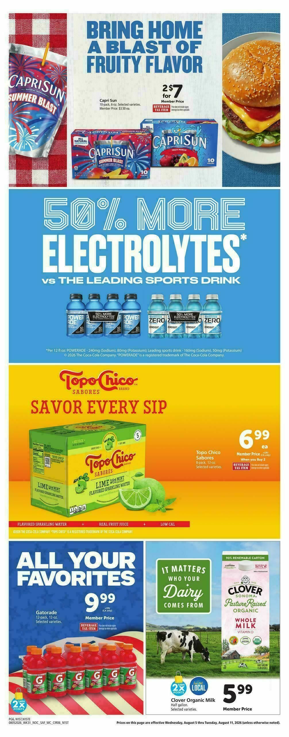 Safeway Weekly Ad from August 5
