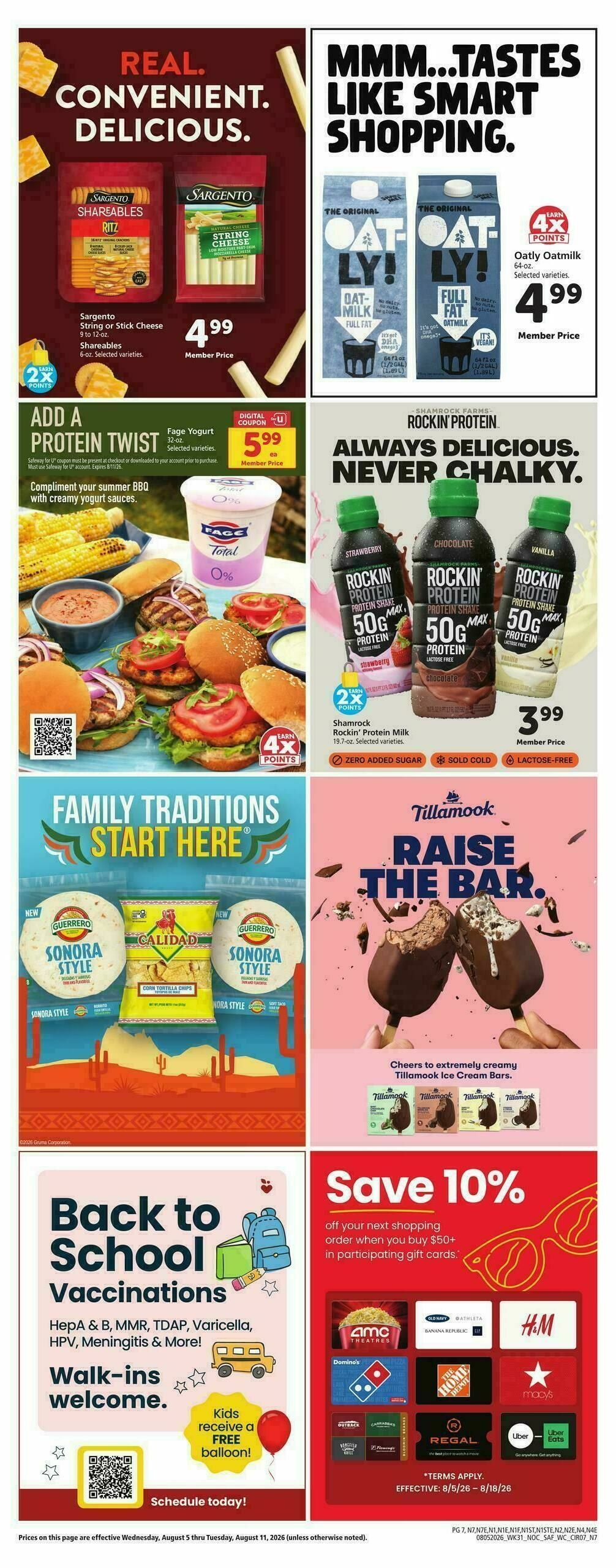 Safeway Weekly Ad from August 5