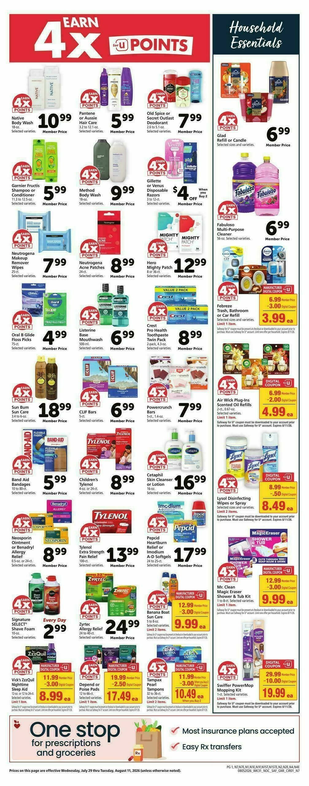 Safeway Weekly Ad from August 5