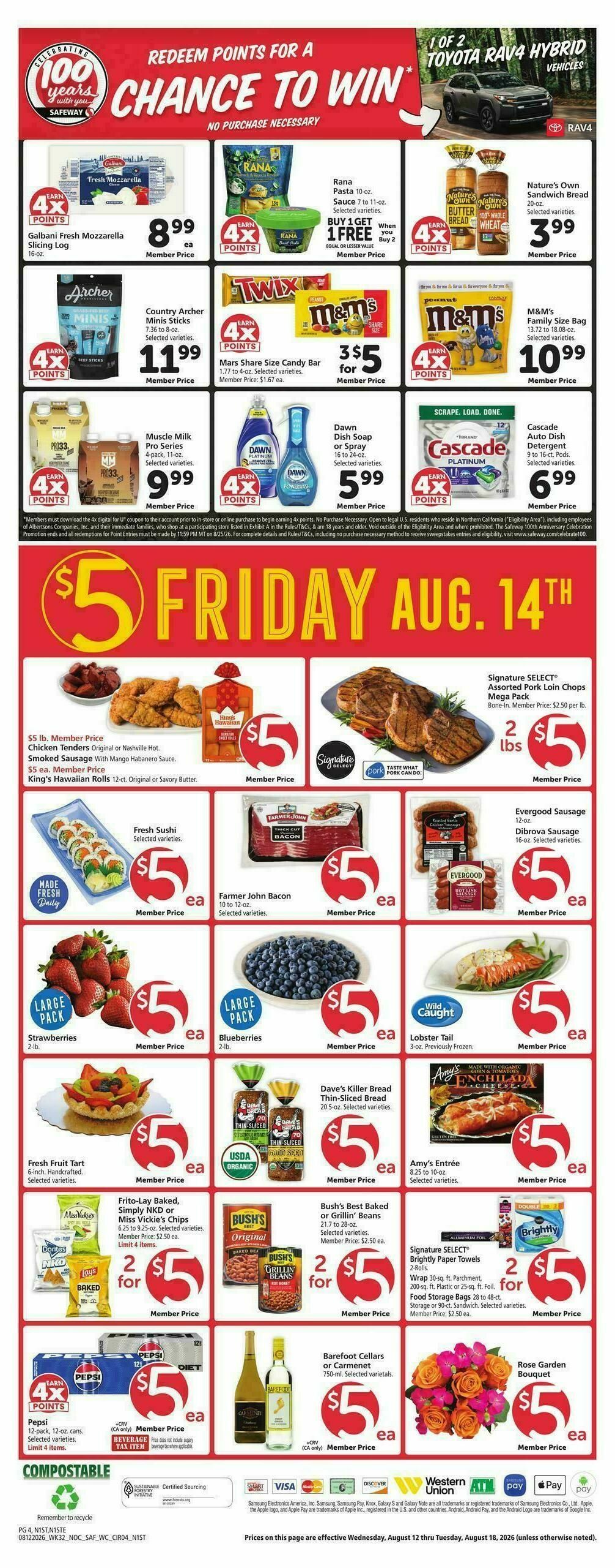 Safeway Weekly Ad from August 12