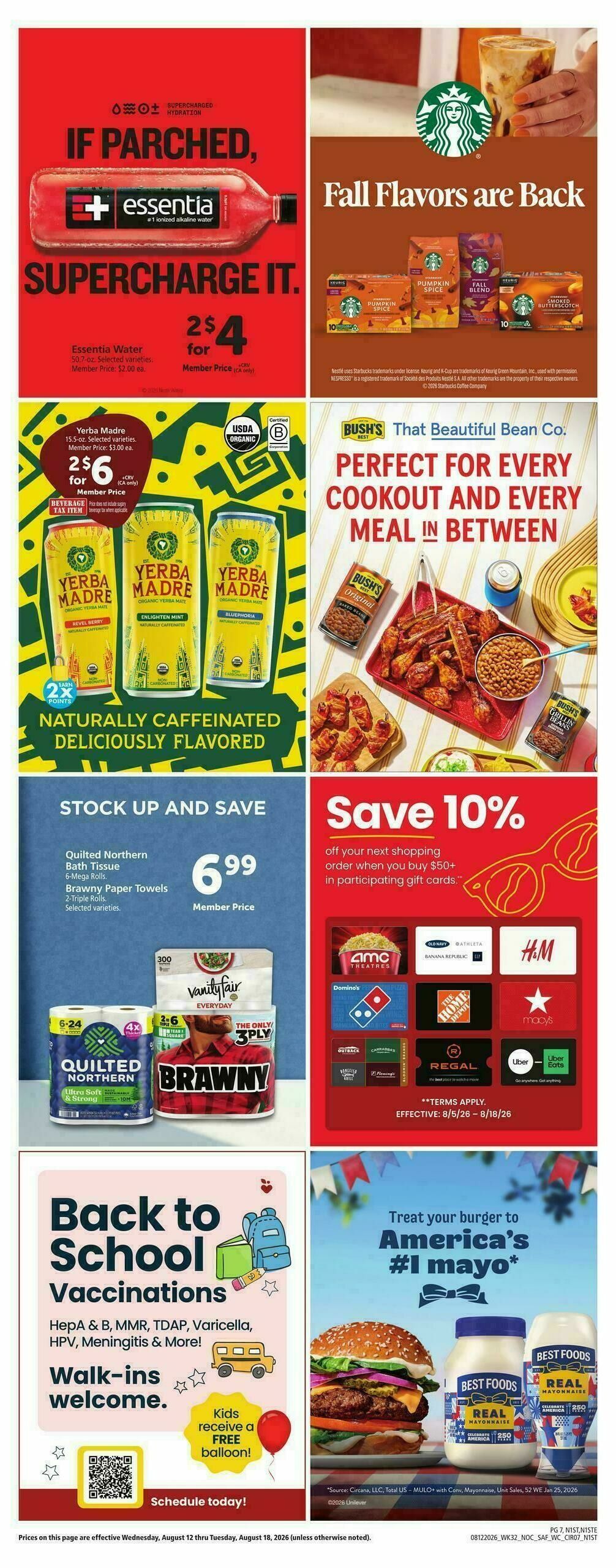 Safeway Weekly Ad from August 12