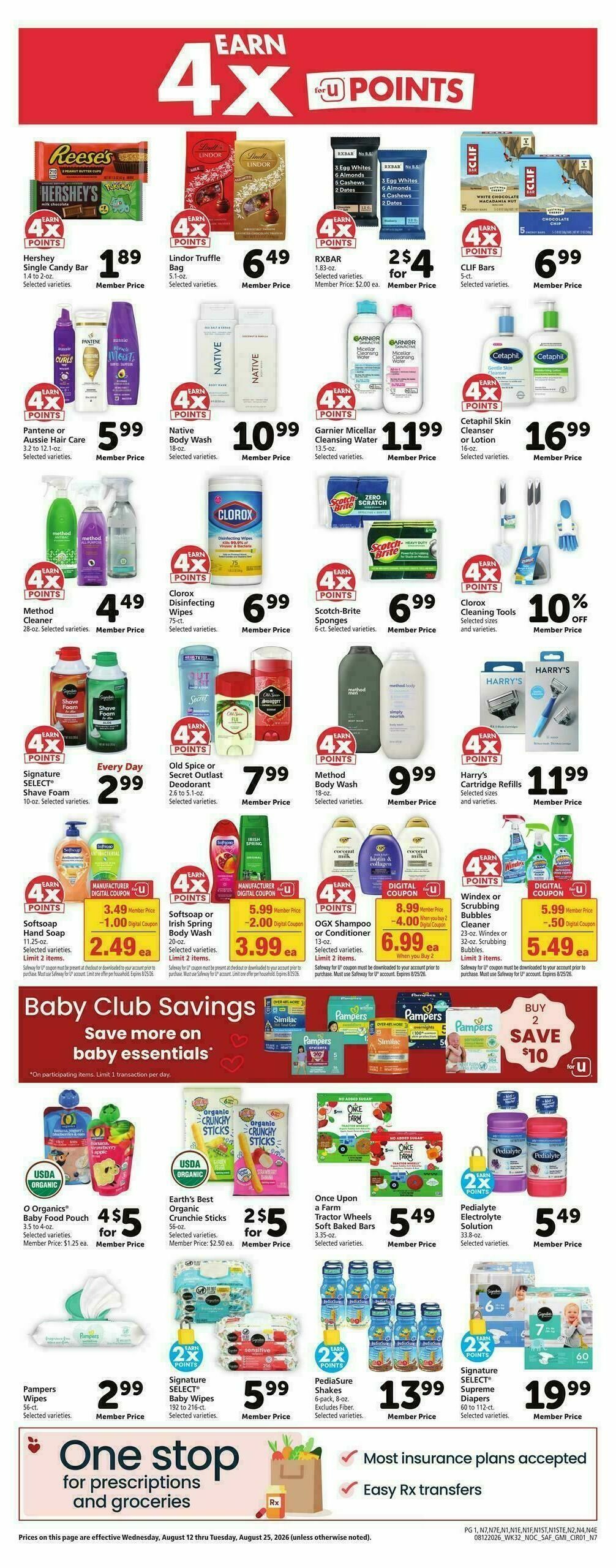 Safeway Weekly Ad from August 12