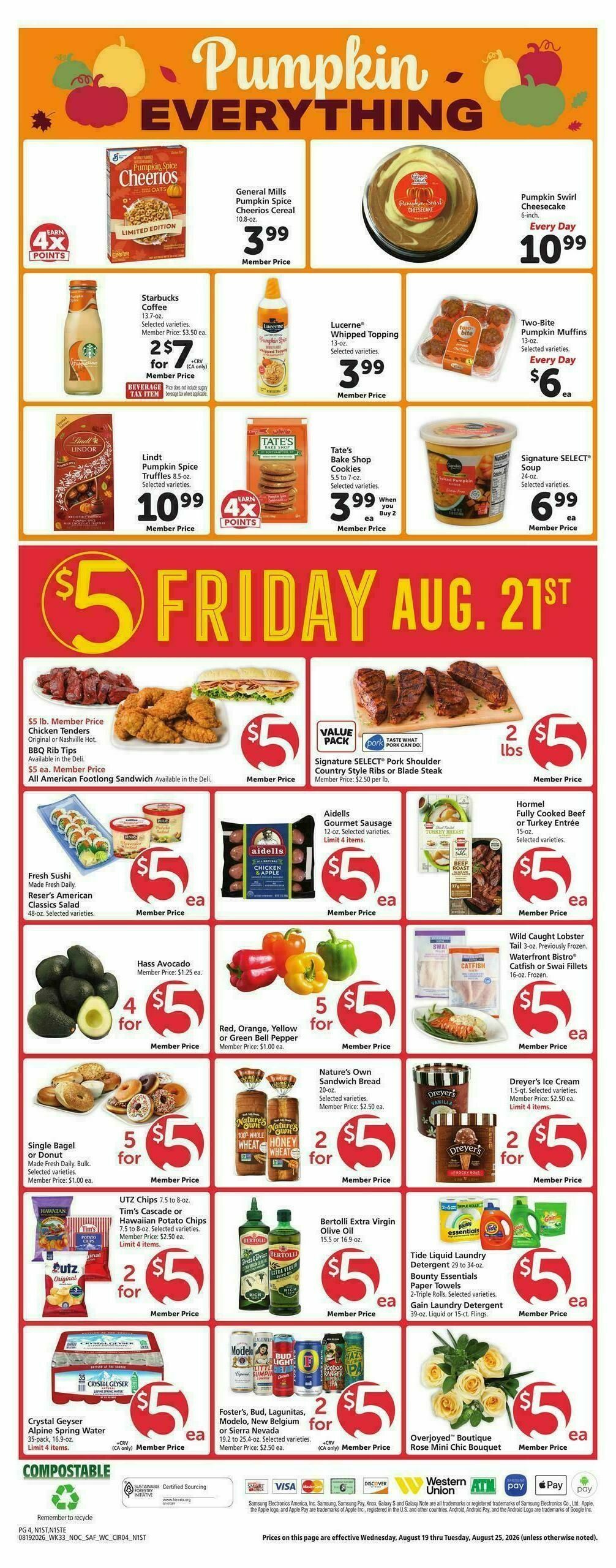 Safeway Weekly Ad from August 19