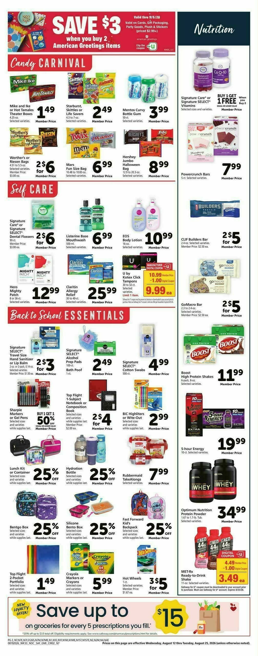 Safeway Weekly Ad from August 19