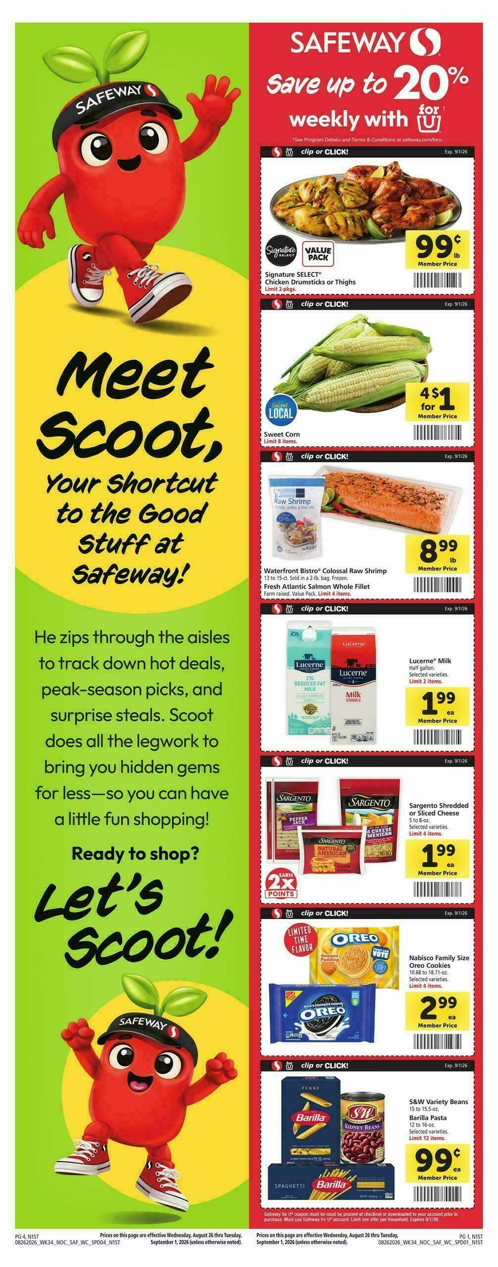 Safeway Weekly Ad from August 26