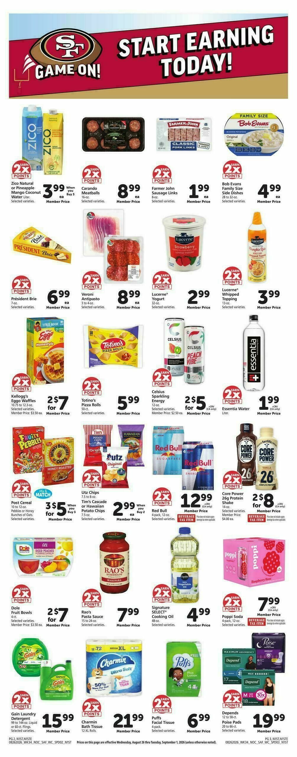 Safeway Weekly Ad from August 26