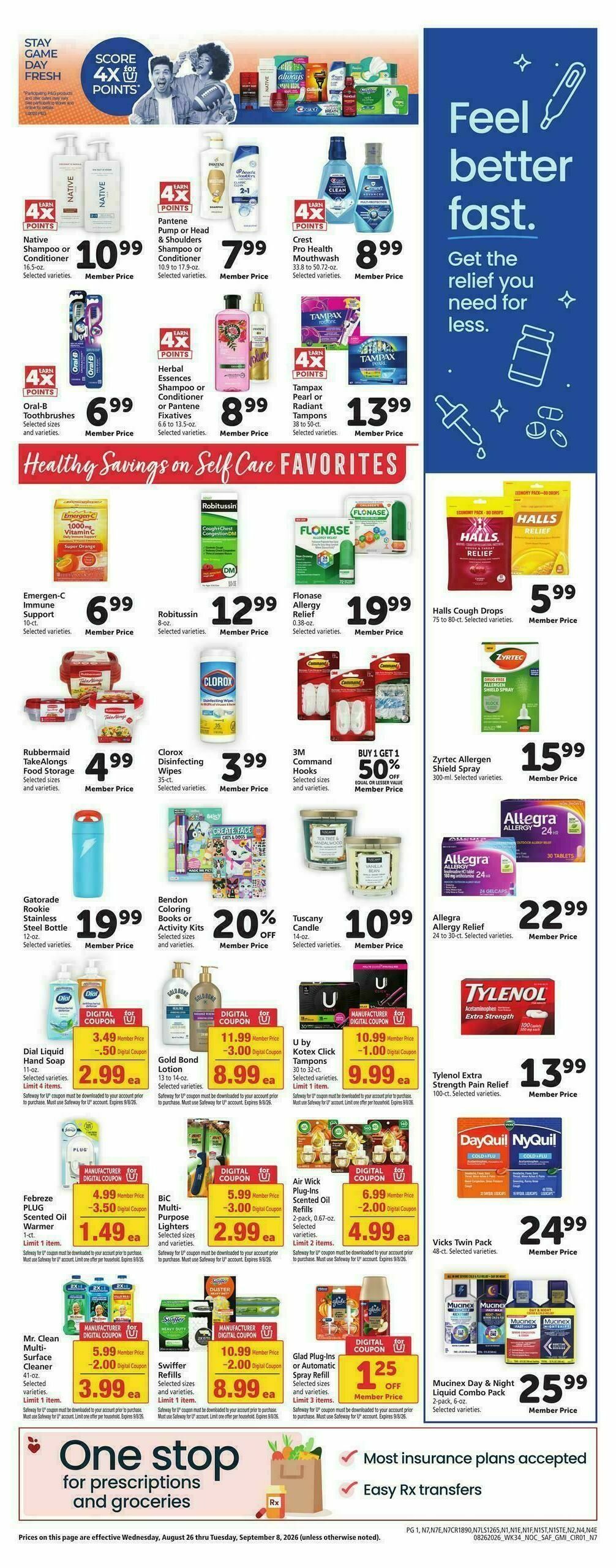 Safeway Weekly Ad from August 26