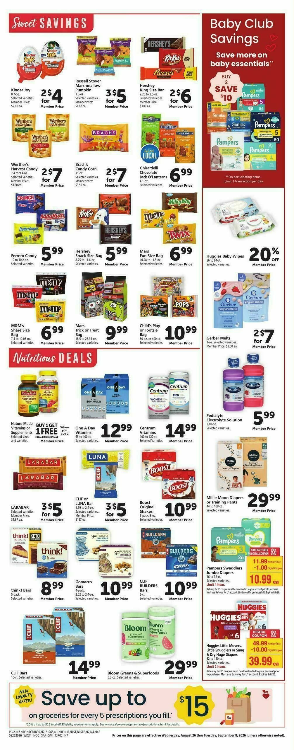 Safeway Weekly Ad from August 26