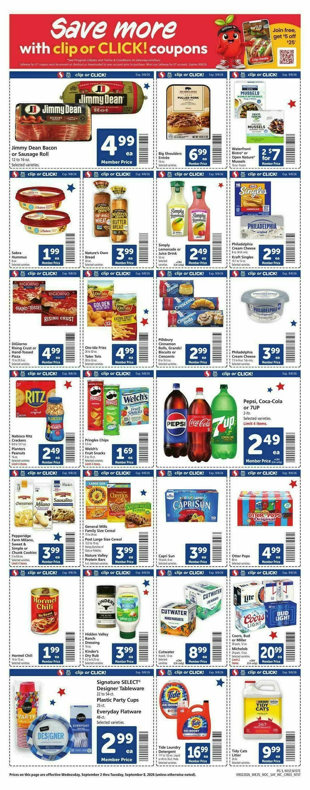 Safeway Weekly Ad from September 2