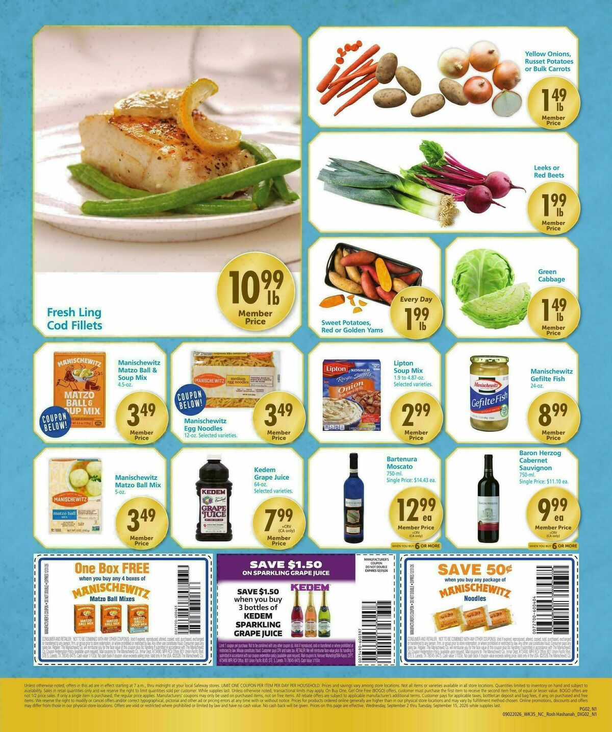 Safeway Specialty Publication Weekly Ad from September 2