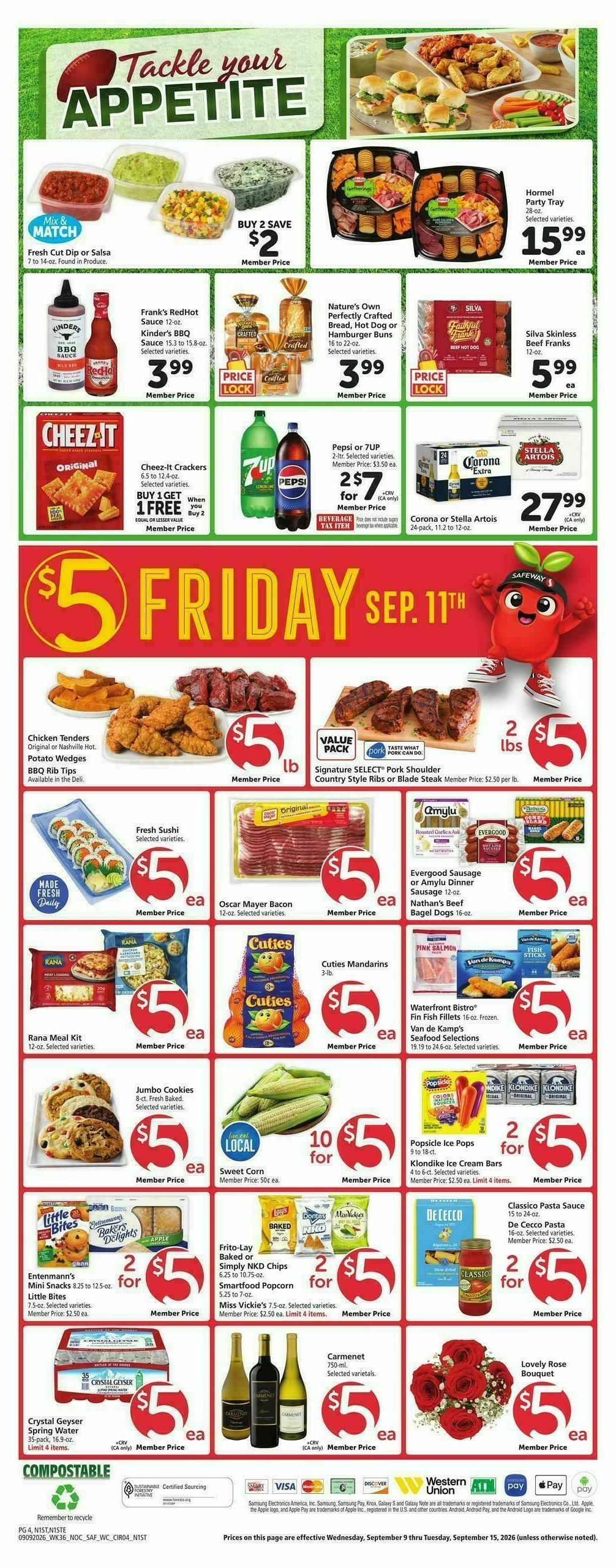 Safeway Weekly Ad from September 9
