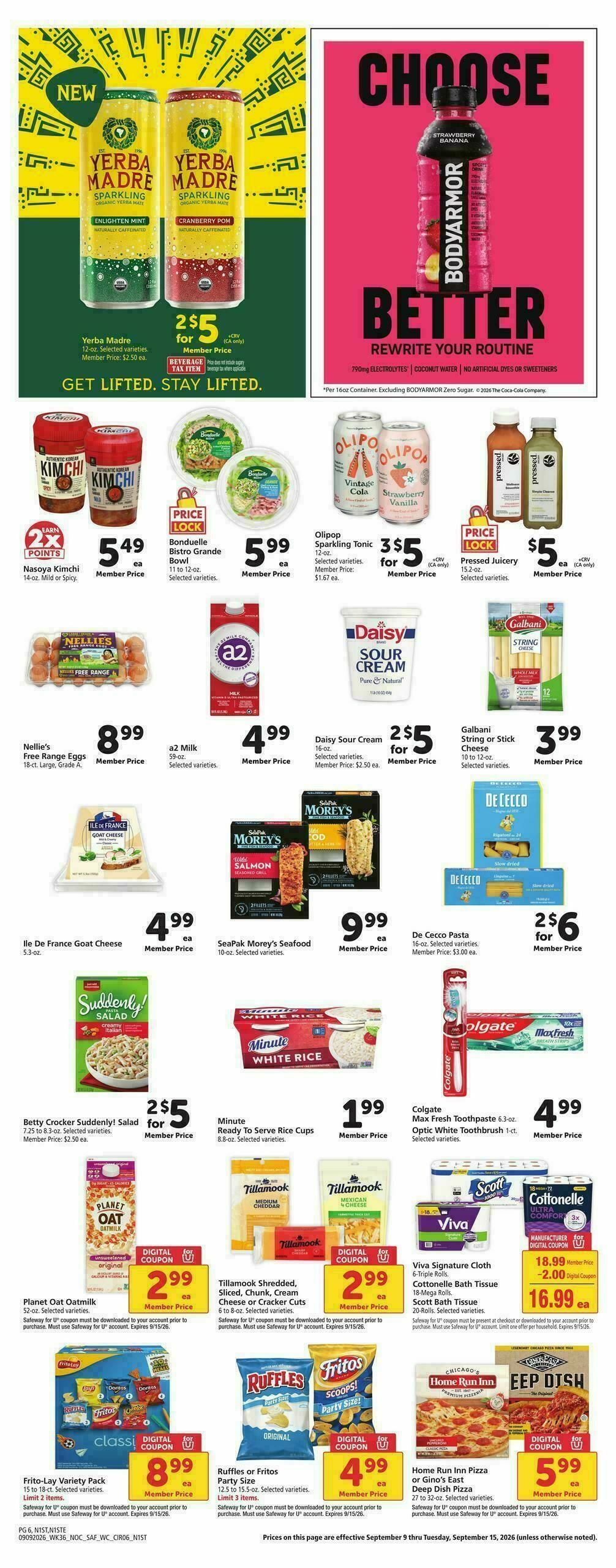 Safeway Weekly Ad from September 9