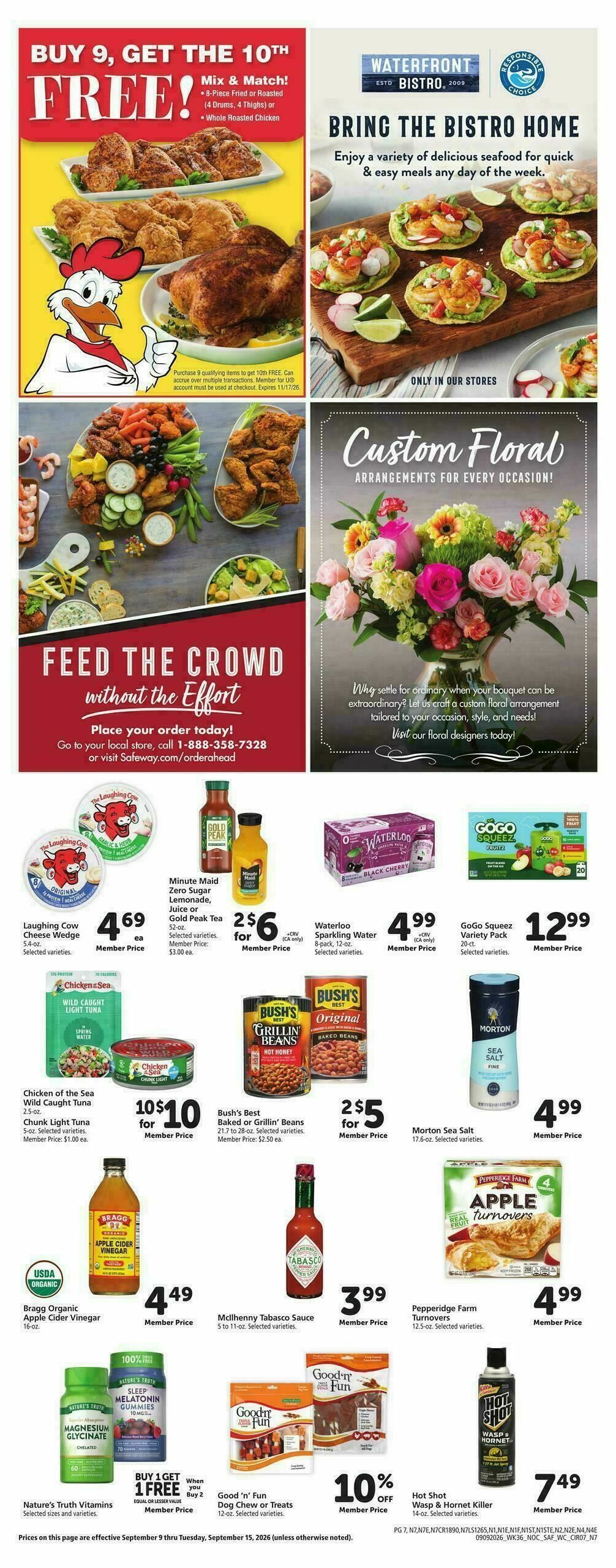 Safeway Weekly Ad from September 9