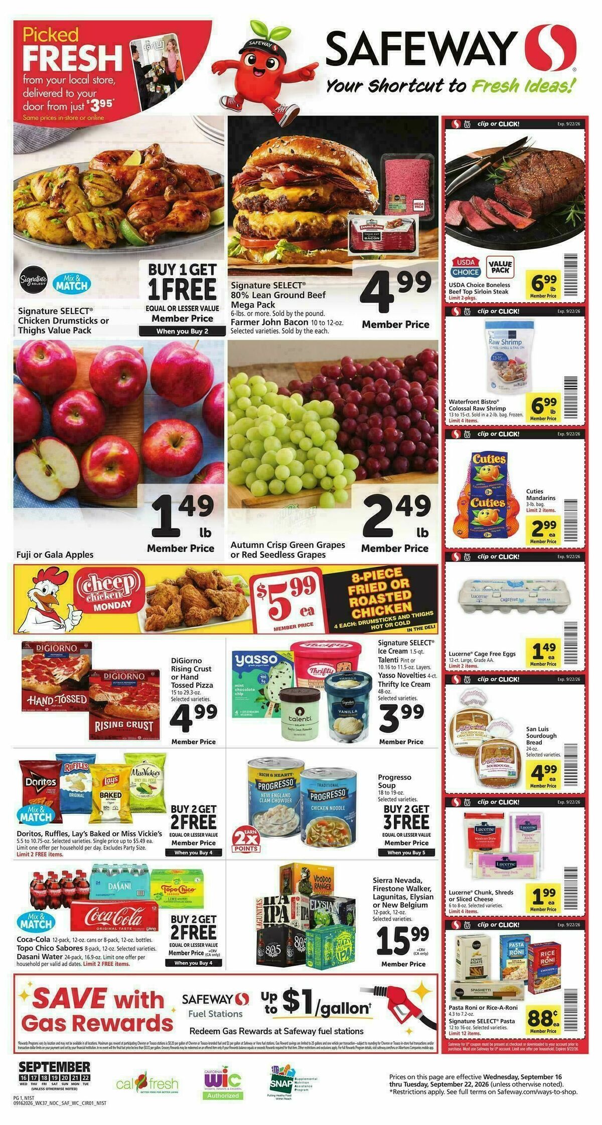 Safeway Weekly Ad from September 16
