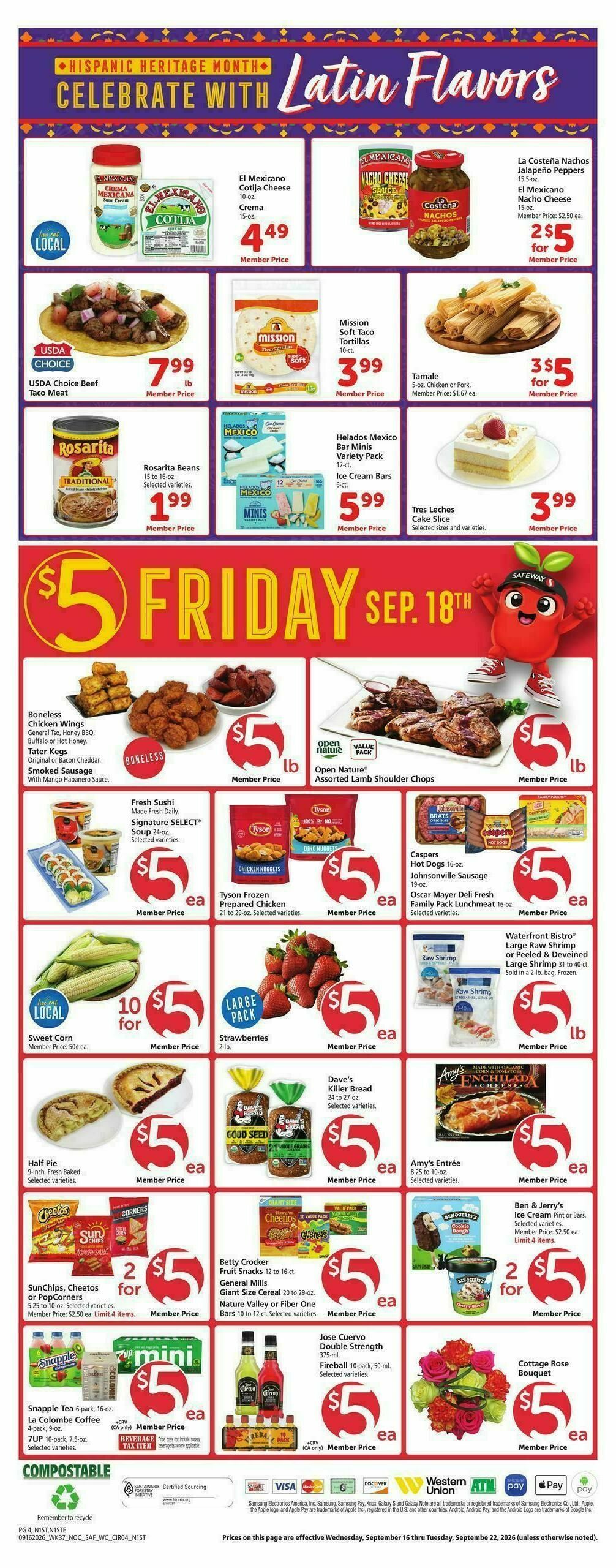 Safeway Weekly Ad from September 16