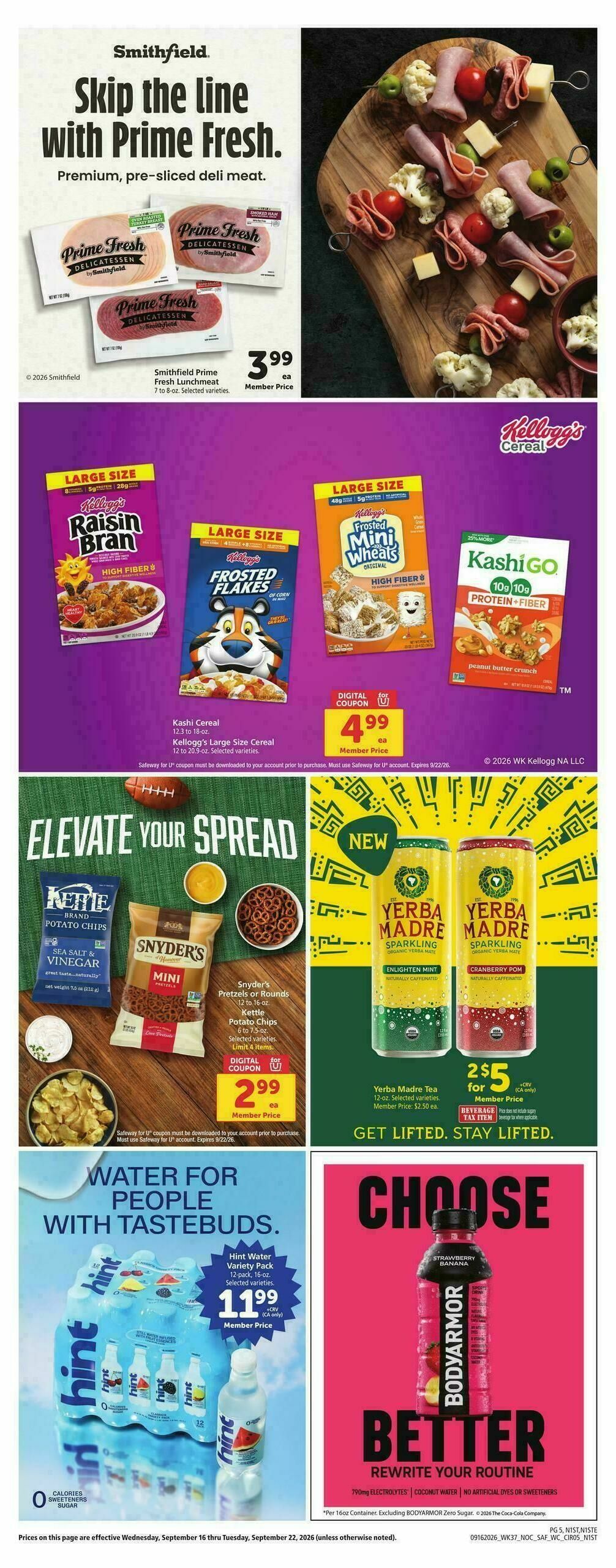 Safeway Weekly Ad from September 16