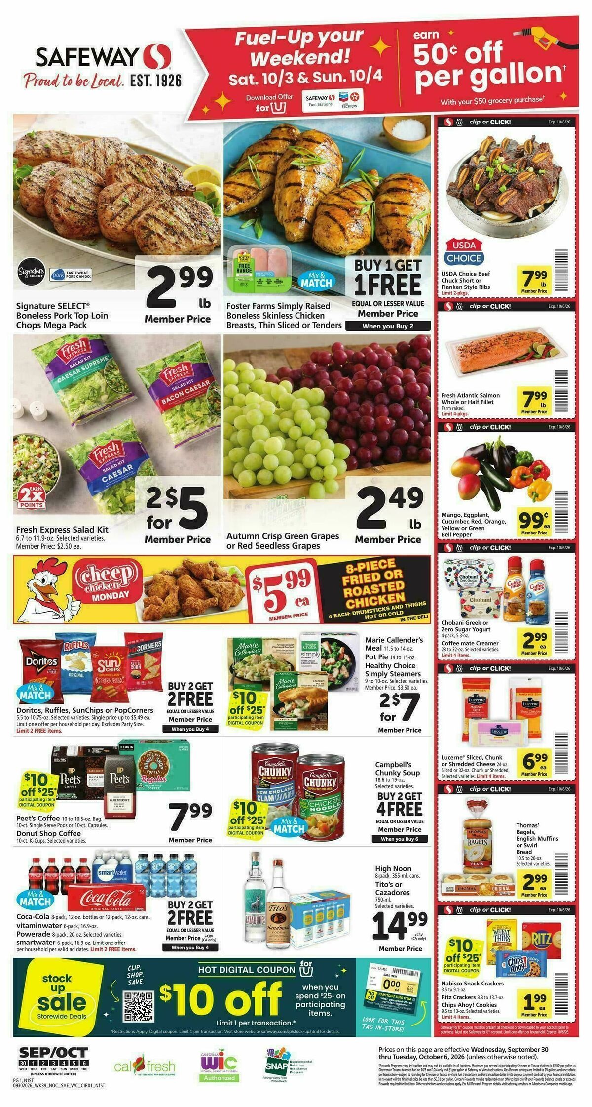 Safeway Weekly Ad from September 30