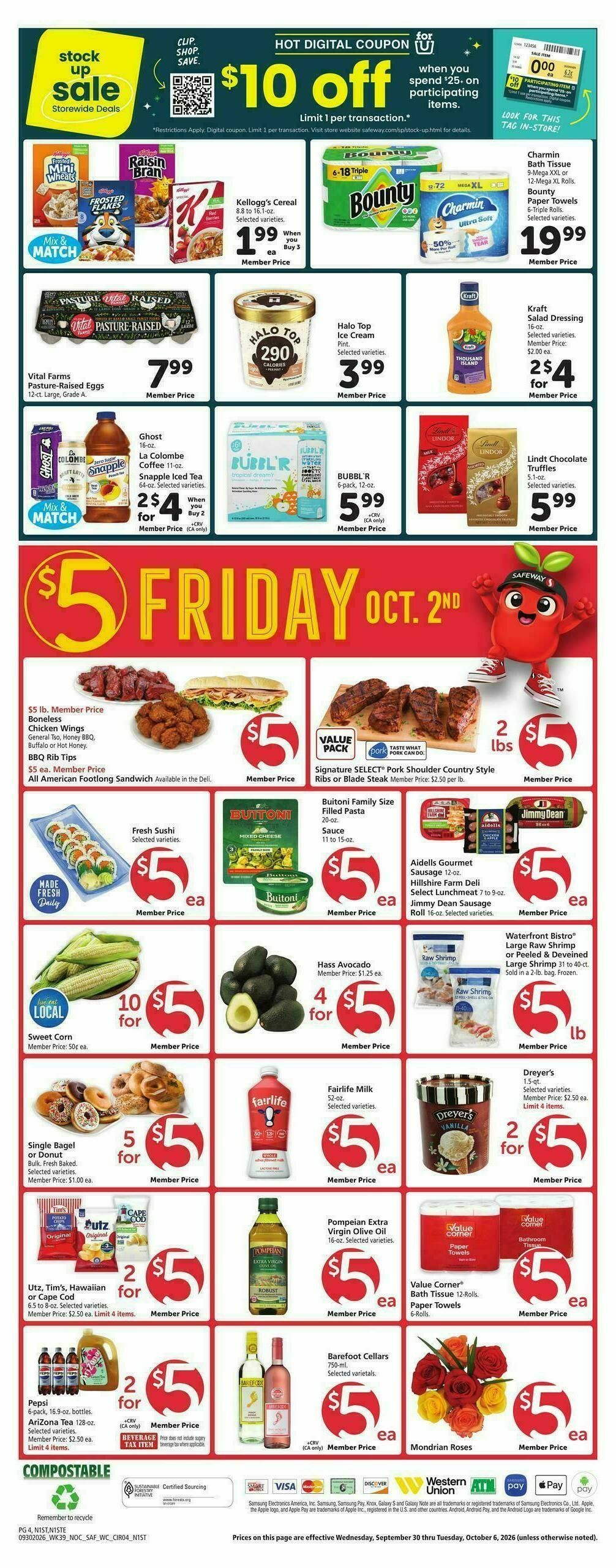 Safeway Weekly Ad from September 30