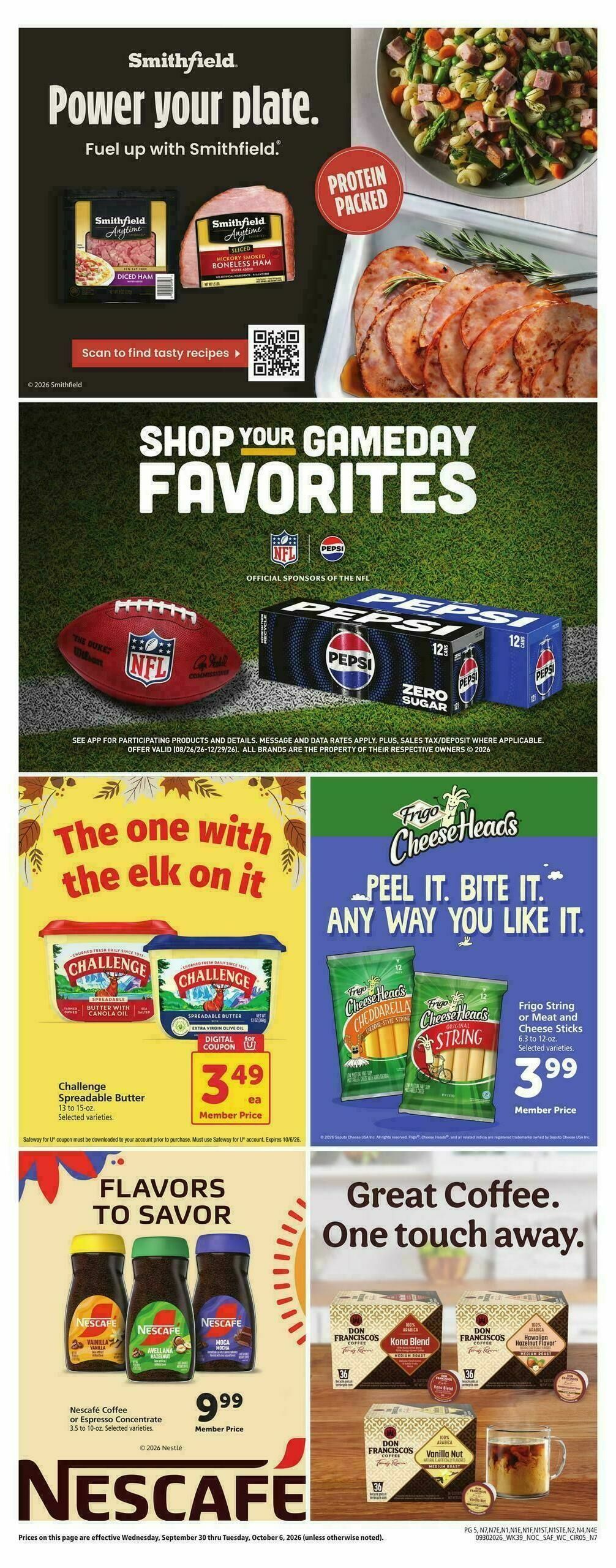 Safeway Weekly Ad from September 30