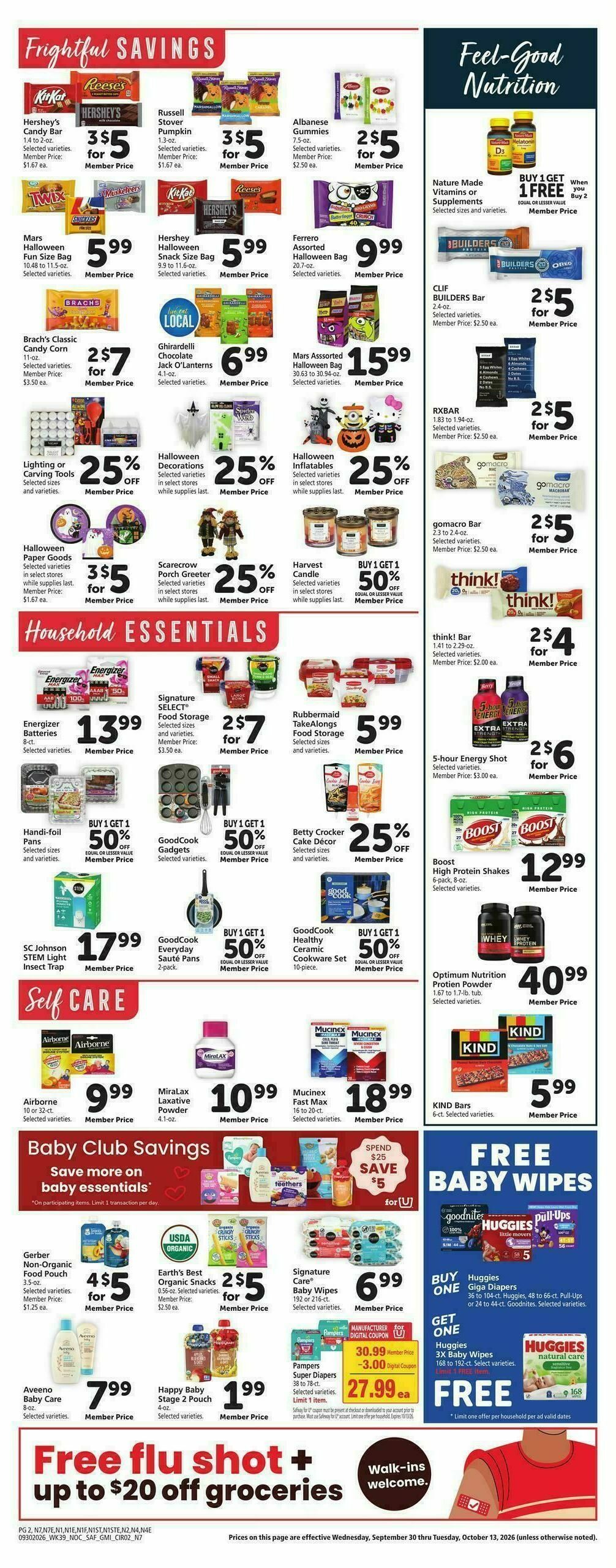 Safeway Weekly Ad from September 30