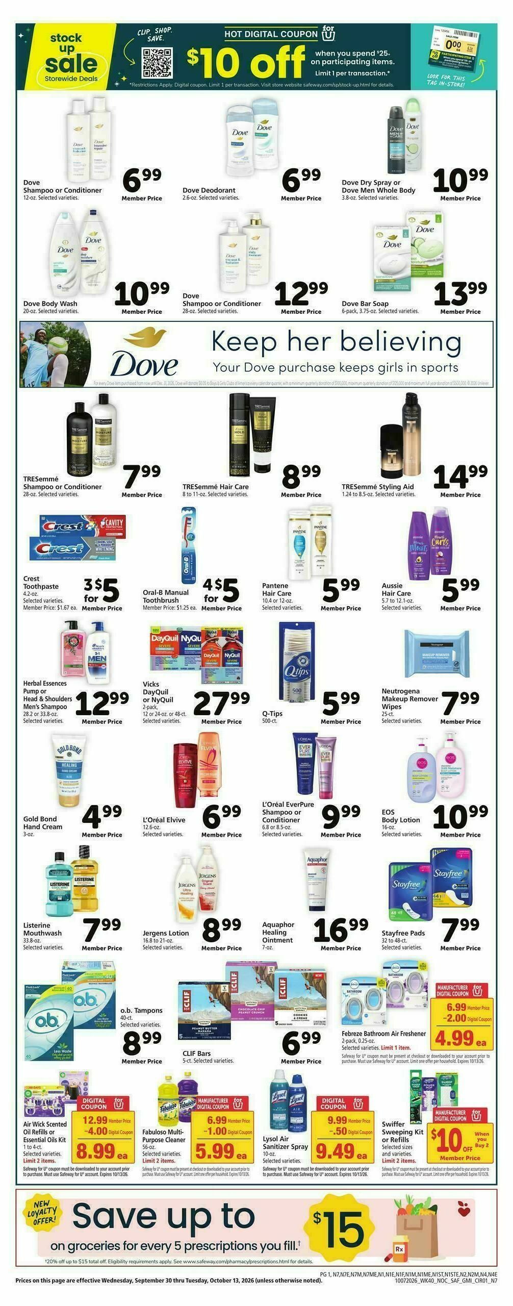 Safeway Weekly Ad from October 7