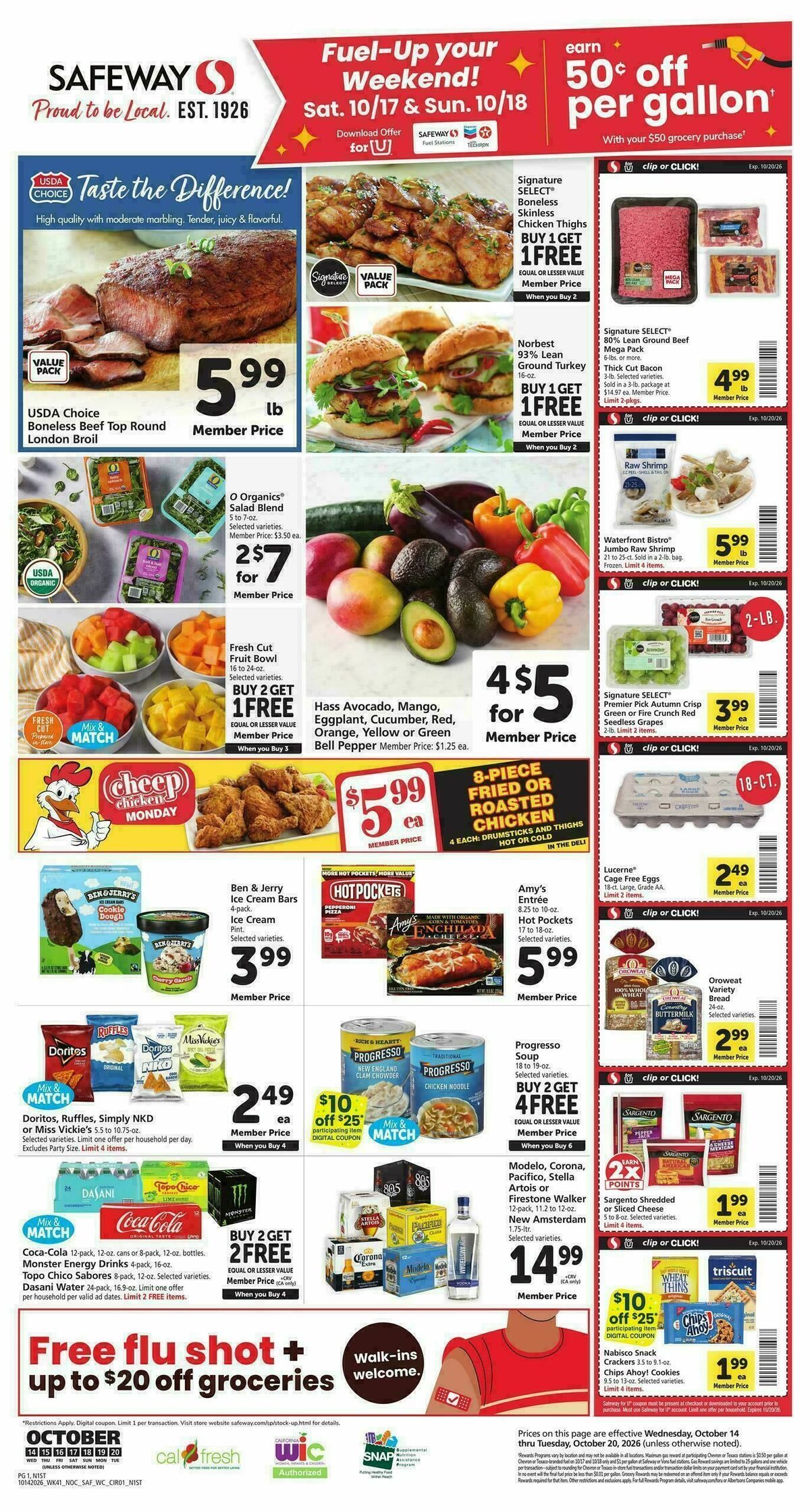 Safeway Weekly Ad from October 14