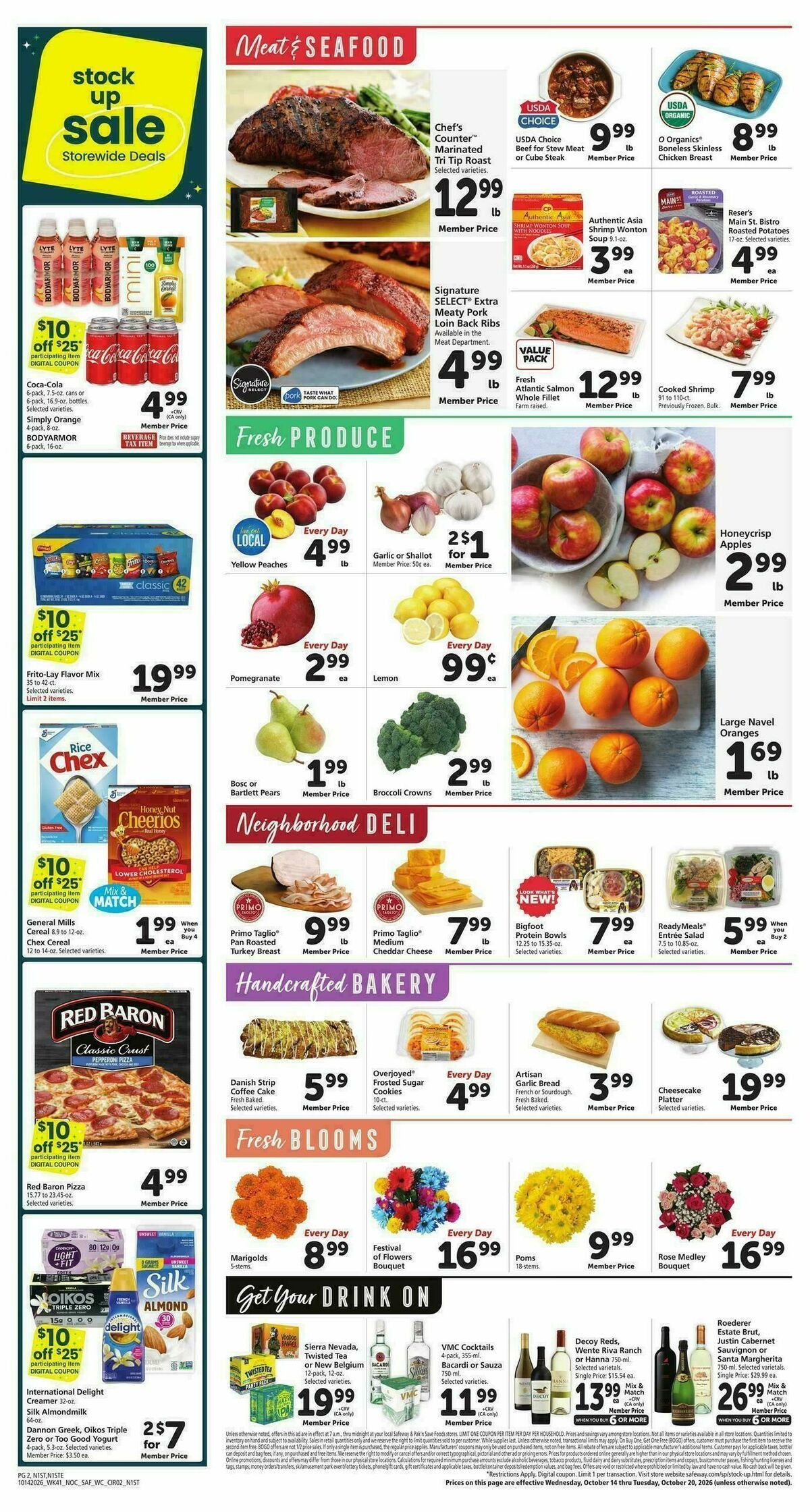 Safeway Weekly Ad from October 14