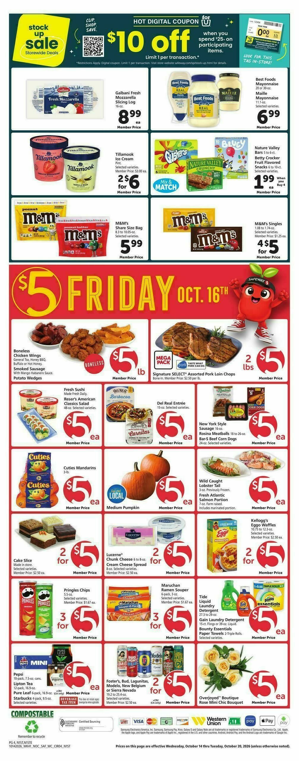 Safeway Weekly Ad from October 14