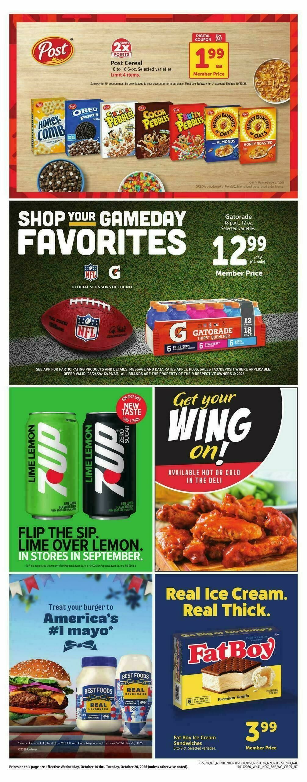 Safeway Weekly Ad from October 14