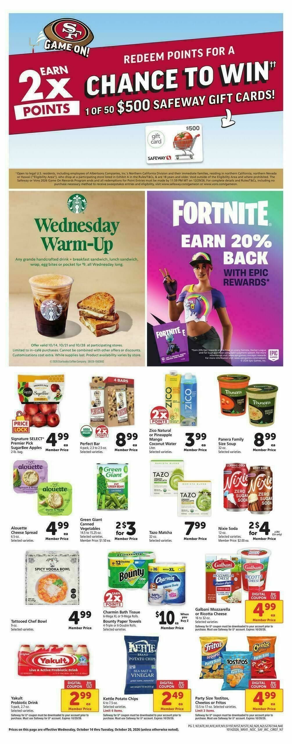 Safeway Weekly Ad from October 14