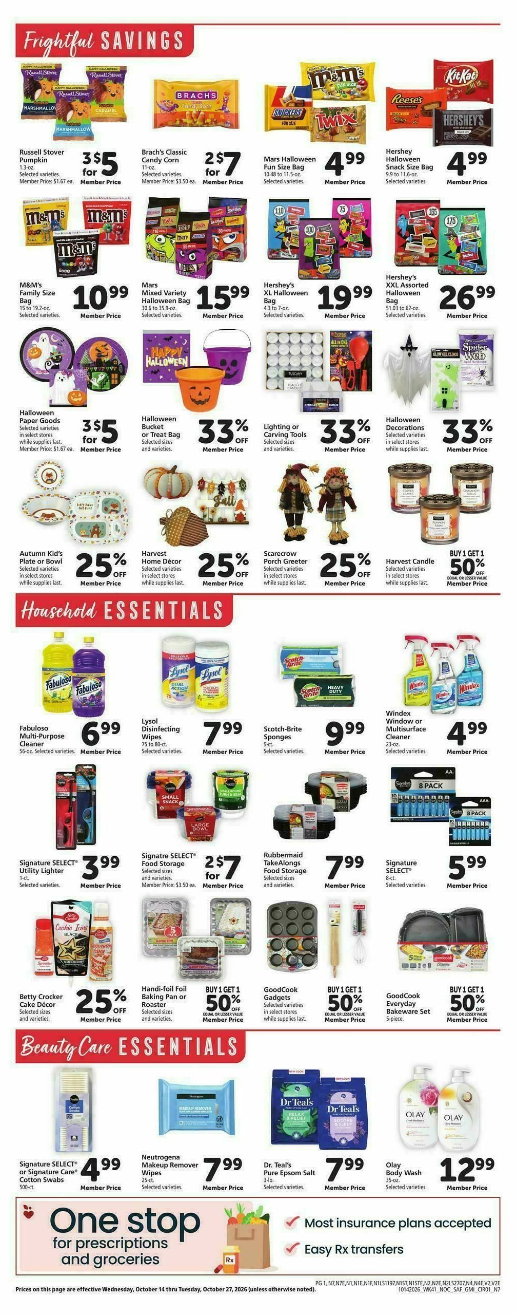 Safeway Weekly Ad from October 14