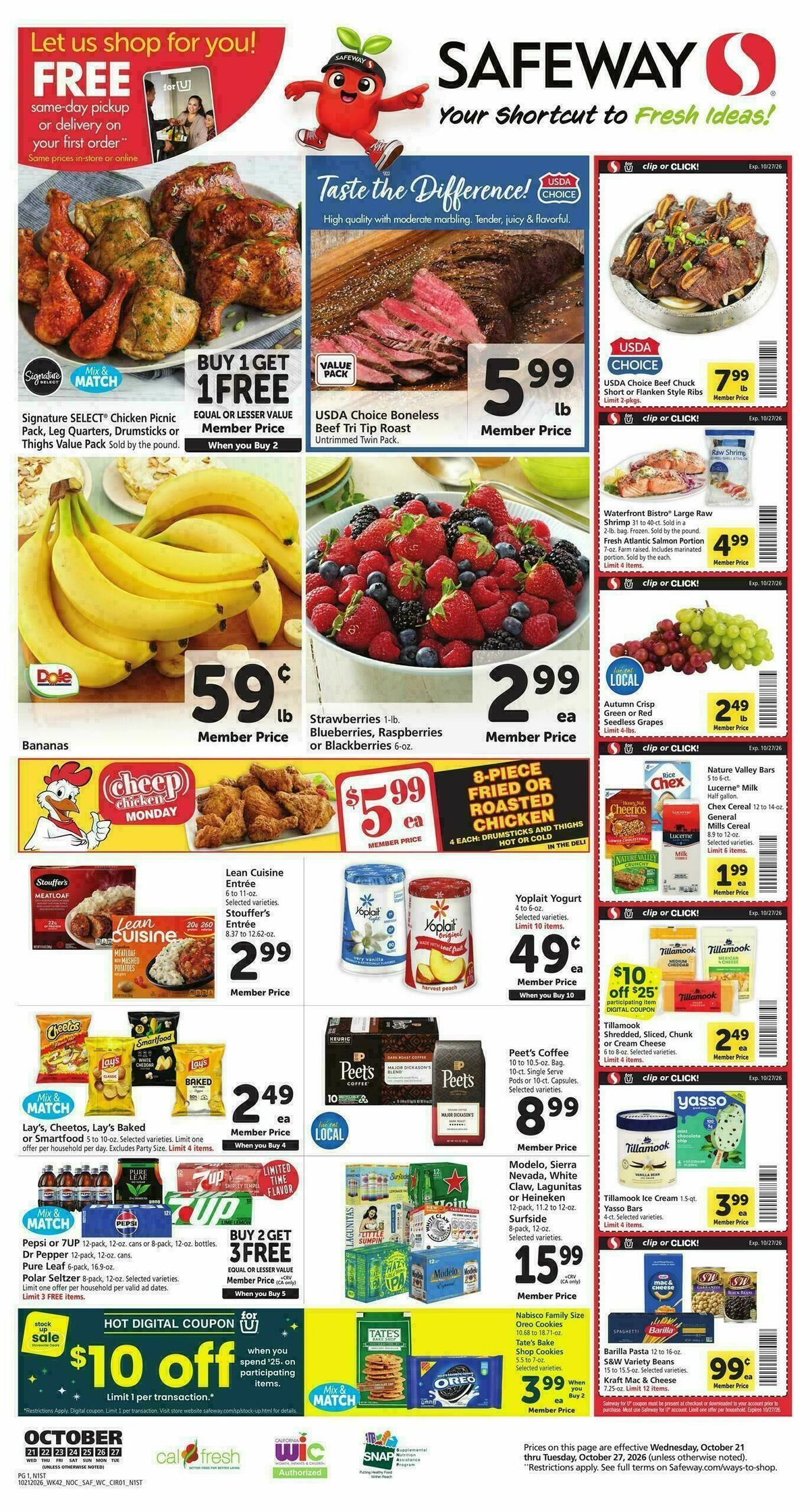 Safeway Weekly Ad from October 21