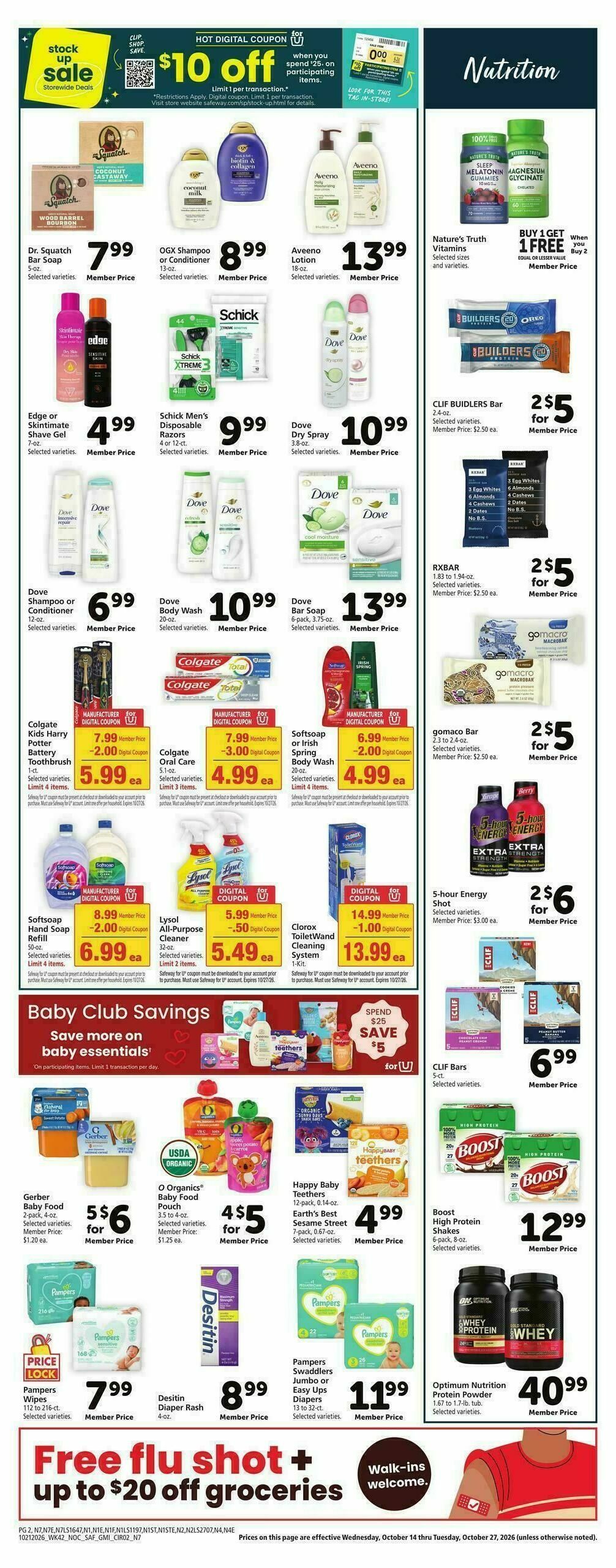 Safeway Weekly Ad from October 21