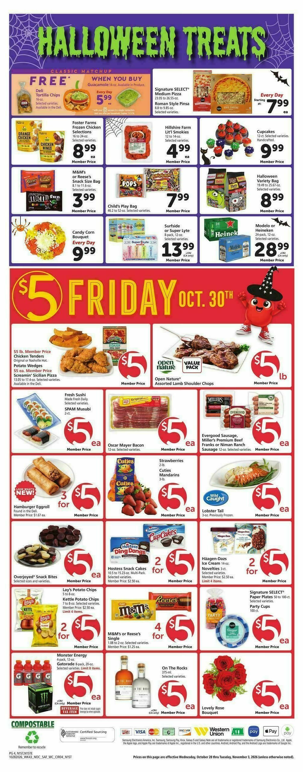 Safeway Weekly Ad from October 28