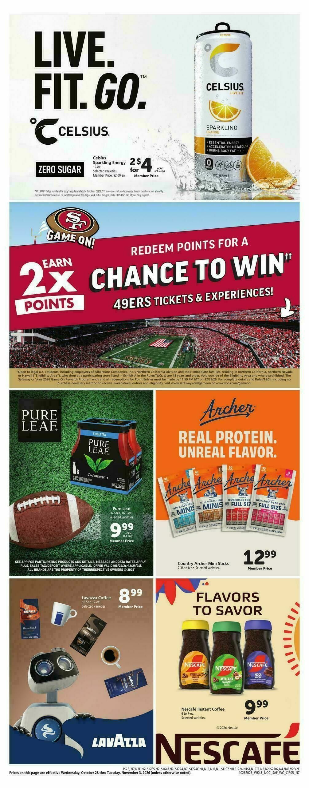 Safeway Weekly Ad from October 28