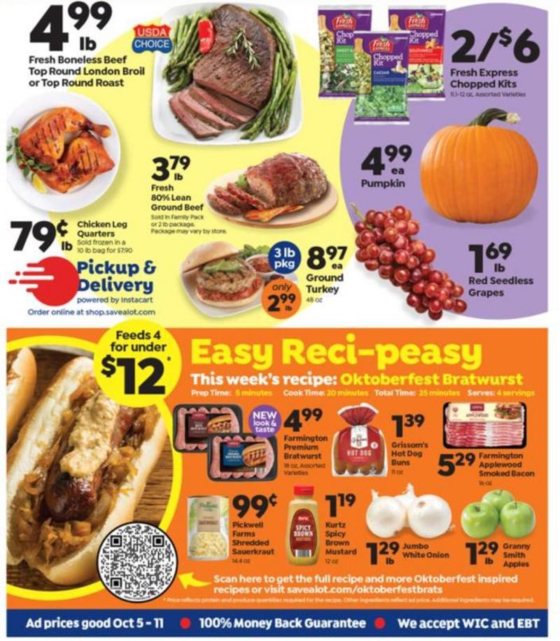 Save A Lot Weekly Ad from October 5