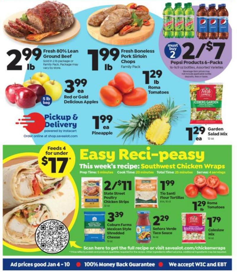 Save A Lot Weekly Ad from January 4